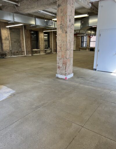 image shows the interior of a commercial space